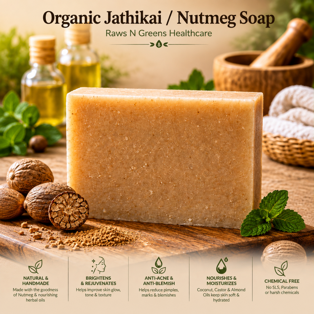Akshyum Tara Organic Handmade Jathikkai (Nutmeg) Soap